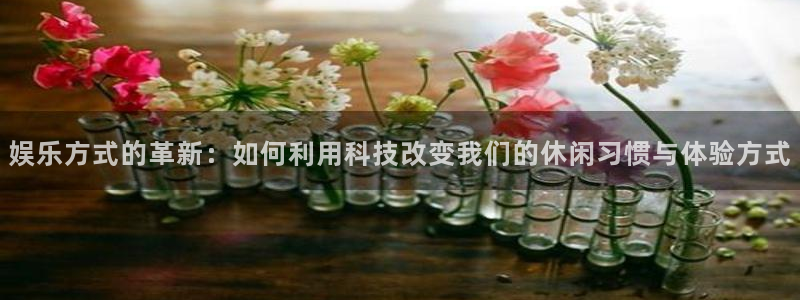 卧龙娱乐5招商：娱乐方式的革新：如何利用科技改变我们的休闲习惯与体验方式